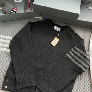 터보 톰브라운 완장사선 다크그레이 와플 맨투맨