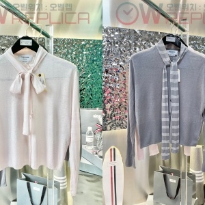 터보 톰브라운 여성용 크루넥 스카프 가디건 (2컬러)