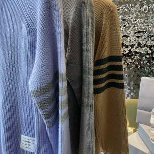 터보 톰브라운 사선완장 캐시미어 후드 스웨터 (3컬러)