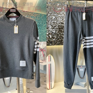 터보 톰브라운 사선완장 코튼 맨투맨/바지