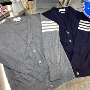 터보 톰브라운 완장사선 울 가디건 (2컬러)