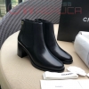 해피네 샤넬 골드CC로고 블랙 앵클부츠