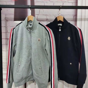 탑몽클 몽클레어 삼선스트라이프 집업 스웨터 자켓 (2컬러)