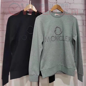 탑몽클 몽클레어 가슴자수 크루넥 티셔츠 맨투맨 (3컬러)