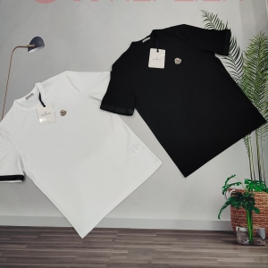 탑몽클 몽클레어 러버 커프 반팔 라운드 티셔츠 (2컬러)