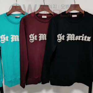 탑몽클 몽클레어 모리츠 자수로고 맨투맨 티셔츠 (3컬러)