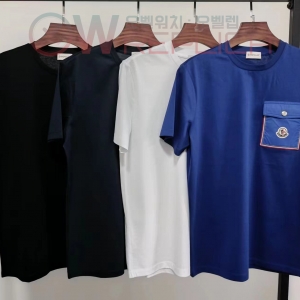 탑몽클 몽클레어 포켓패치 반팔 라운드 티셔츠 (4컬러)