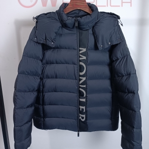 탑몽클 몽클레어(MONCLER) UME 로고 후드 패딩 블랙 자켓