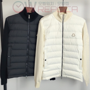 탑몽클 몽클레어 가슴패치 울가디건 패딩 집업 Bust Logo Wool Cardigan (2컬러)