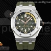 BF 오데마피게 로얄오크 오프쇼어 다이버 15720 그린다이얼 그린러버스트랩 Royal Oak Offshore Diver 15720 BF Best Edition Green Dial on Green Rubber Strap A4308