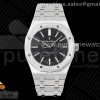 APSF V2 오데마피게 로얄오크 15400 블랙다이얼 스틸브레이슬릿 Royal Oak 41mm 15400 SS APSF 1:1 Best Edition Black Textured Dial on SS Bracelet A3120 Super Clone V2