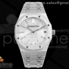 APSF V2 오데마피게 로얄오크 15510 화이트다이얼 스틸브레이슬릿  Royal Oak 15510 SS APSF 1:1 Best Edition White Dial on SS Bracelet SA4302 Super Clone V2 (SW Dial)