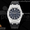 APSF V3 오데마피게 로얄오크 15400 블루다이얼 블랙러버스트랩 Royal Oak 41mm 15400 SS APSF 1:1 Best Edition Blue Textured Dial on Black Rubber Strap SA3120 Super Clone V3