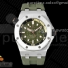 APSF 오데마피게 로얄오크 오프쇼어 다이버 15720 그린다이얼 그린러버스트랩 Royal Oak Offshore Diver 15720 SS APSF 1:1 Best Edition Green Dial on Green Rubber Strap A4308 Super Clone