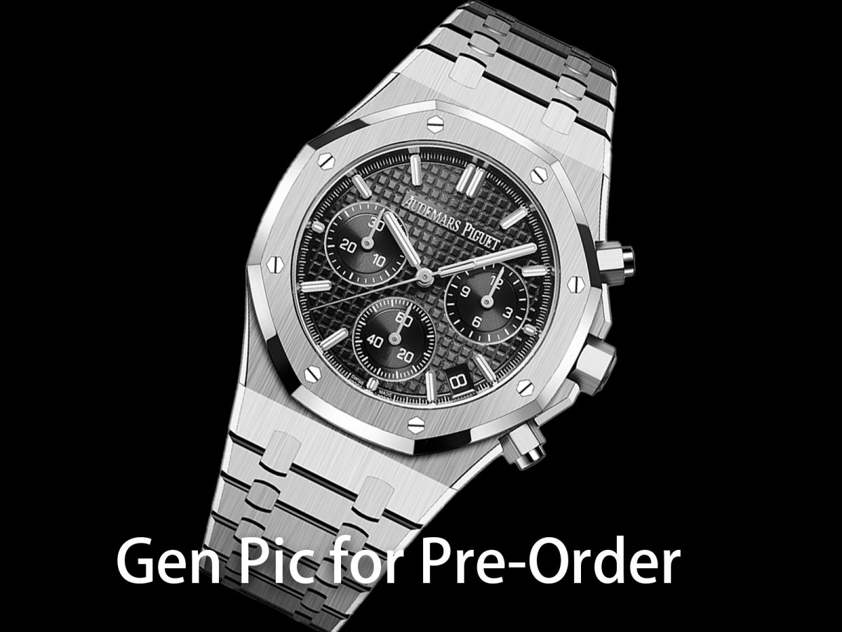 APSF 오데마피게 로얄오크 크로노 26240 블랙다이얼 스틸브레이슬릿 Royal Oak Chrono 26240 SS APSF 1:1 Best Edition Black Dial on SS Bracelet SA4401 Super Clone
