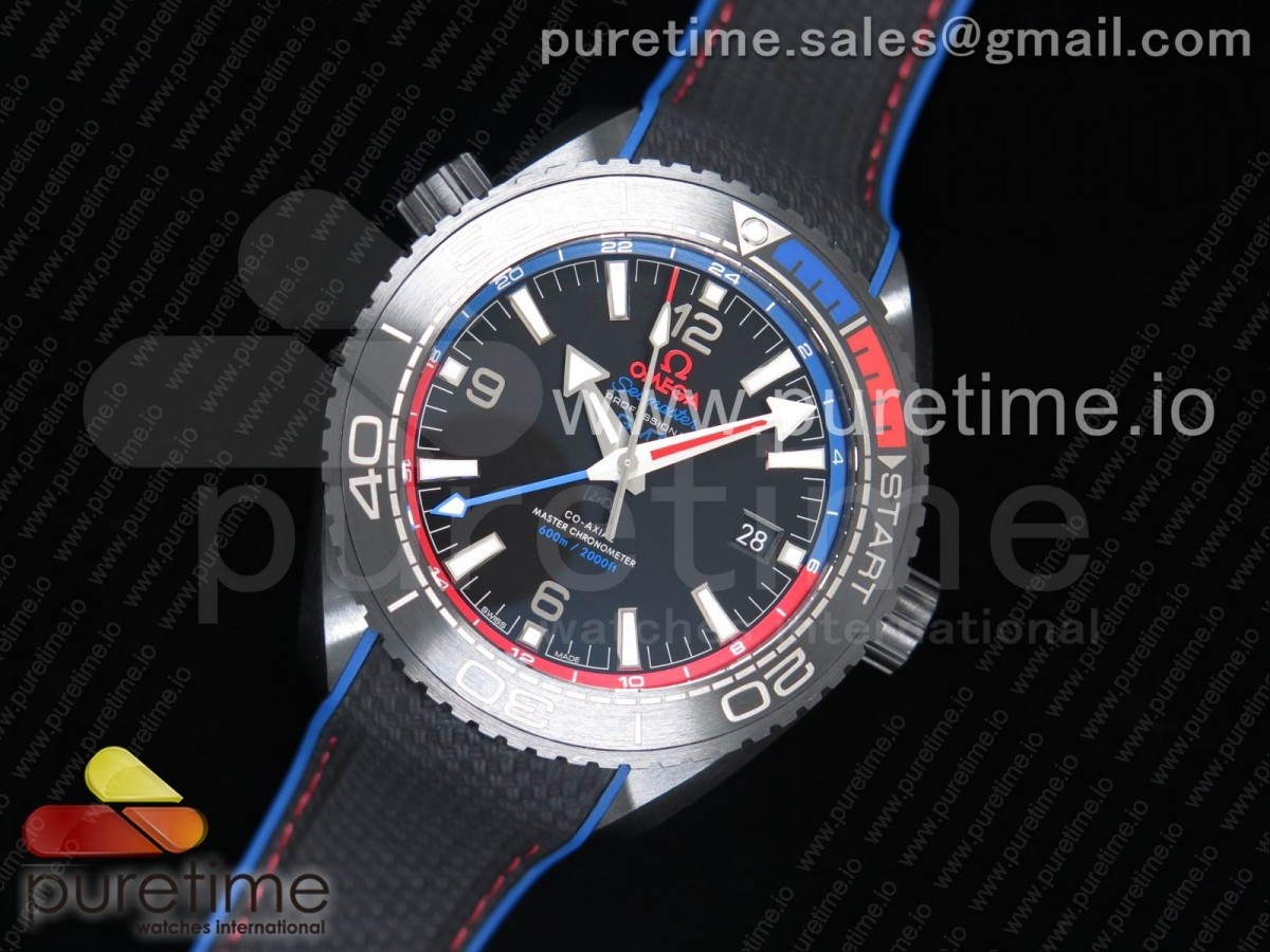 (특가) VSF 오메가 씨마스터 플래닛오션 딥블랙 45.5mm ETNZ 리얼세라믹 블랙러버스트랩 Planet Ocean 45.5mm ETNZ 