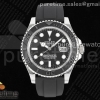 JDF 롤렉스 요트마스터 블랙세라믹인서트 블랙다이얼 블랙러버스트랩 Yacht-Master 42mm 226659 JDF 1:1 Best Edition 3D Black Ceramic Bezel on Oysterflex Strap VR3235