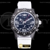 F 브라이틀링 인듀런스프로 블랙/화이트다이얼 화이트러버스트랩 Endurance Pro 44mm Wht DLC/RU Black Swiss Qtz