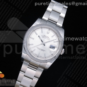 ARF V3 롤렉스 데이저스트36 실버다이얼 오이스터브레이슬릿 DateJust 36 SS 116234 ARF 1:1 Best Edition 904L Steel Silver Dial on Oyster Bracelet SH3135 V3