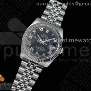 ARF V3 롤렉스 데이저스트36 블랙로만다이얼 쥬빌레브레이슬릿 DateJust 36 SS 116234 ARF 1:1 Best Edition 904L Steel Black Dial Roman Markers on Jubilee Bracelet SH3135 V3