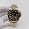 (당발) CLEANF 롤렉스 서브마리너 옐로우골드콤비 블랙다이얼 스틸브레이슬릿