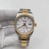 (당발) EWF 롤렉스 데이저스트36 옐로우골드콤비 화이트다이얼 오이스터스틸브레이슬릿