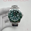 (#국내# 당발) CLEANF 클린공장 V2 롤렉스 서브마리너 그린인서트 그린다이얼 스틸브레이슬릿 헐크