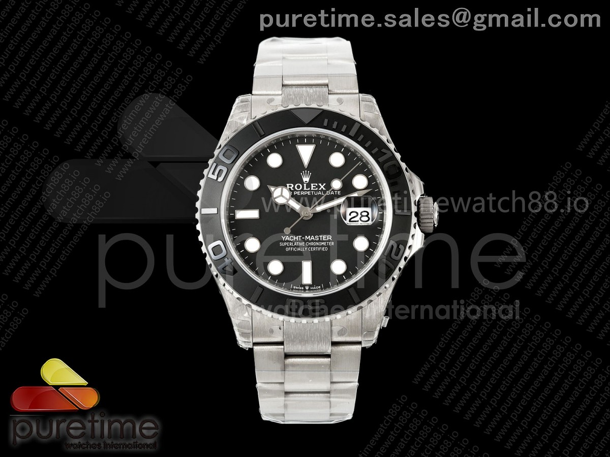 VSF V2 롤렉스 요트마스터 티타늄 블랙다이얼 티타늄브레이슬릿 프리스프렁 106g Yacht-Master 226627 Titanium VSF 1:1 Best Edition Black Dial on Titanium Bracelet VS3235v2