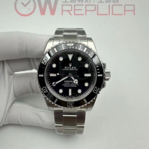 (#국내# 당발) VSF 롤렉스 신형서브마리너 논데이트 블랙다이얼 스틸브레이슬릿