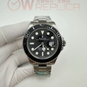 (#국내# 당발) CLEANF 클린공장 롤렉스 요트마스터 티타늄 블랙세라믹베젤 블랙다이얼 티타늄브레이슬릿 Yacht-Master 226627