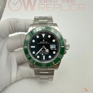 (#국내# 당발) VSF 롤렉스 신형 서브마리너 그린인서트 스틸브레이슬릿 스벅