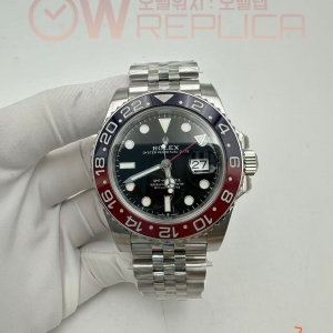 (#국내# 당발) VSF V3 롤렉스 지엠티마스터 블루/레드인서트 블랙다이얼 쥬벨레브레이슬릿 펩시