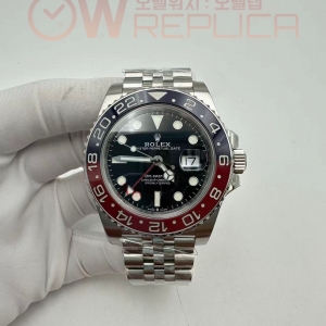 (#국내# 당발) VSF V3 롤렉스 지엠티마스터 블루/레드인서트 블랙다이얼 쥬벨레브레이슬릿 펩시