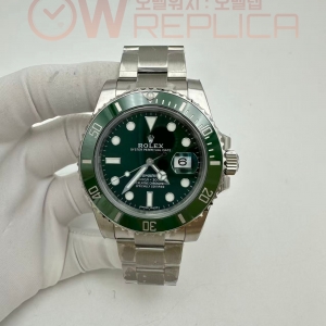 (#국내# 당발) VSF 롤렉스 서브마리너 그린 헐크 그린다이얼 스틸브레이슬릿