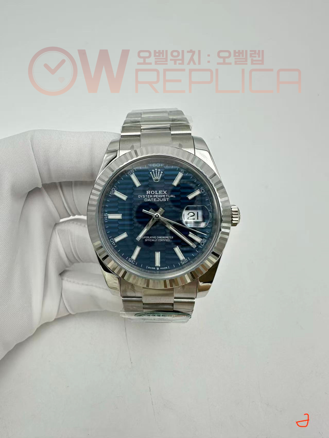 (#국내# 당발) 구. 클린공장 롤렉스 데이저스트41 블루텍스처다이얼 오이스터스틸브레이슬릿