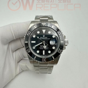 (#국내# 당발) VSF 롤렉스 신형서브마리너 41미리 블랙다이얼 스틸브레이슬릿