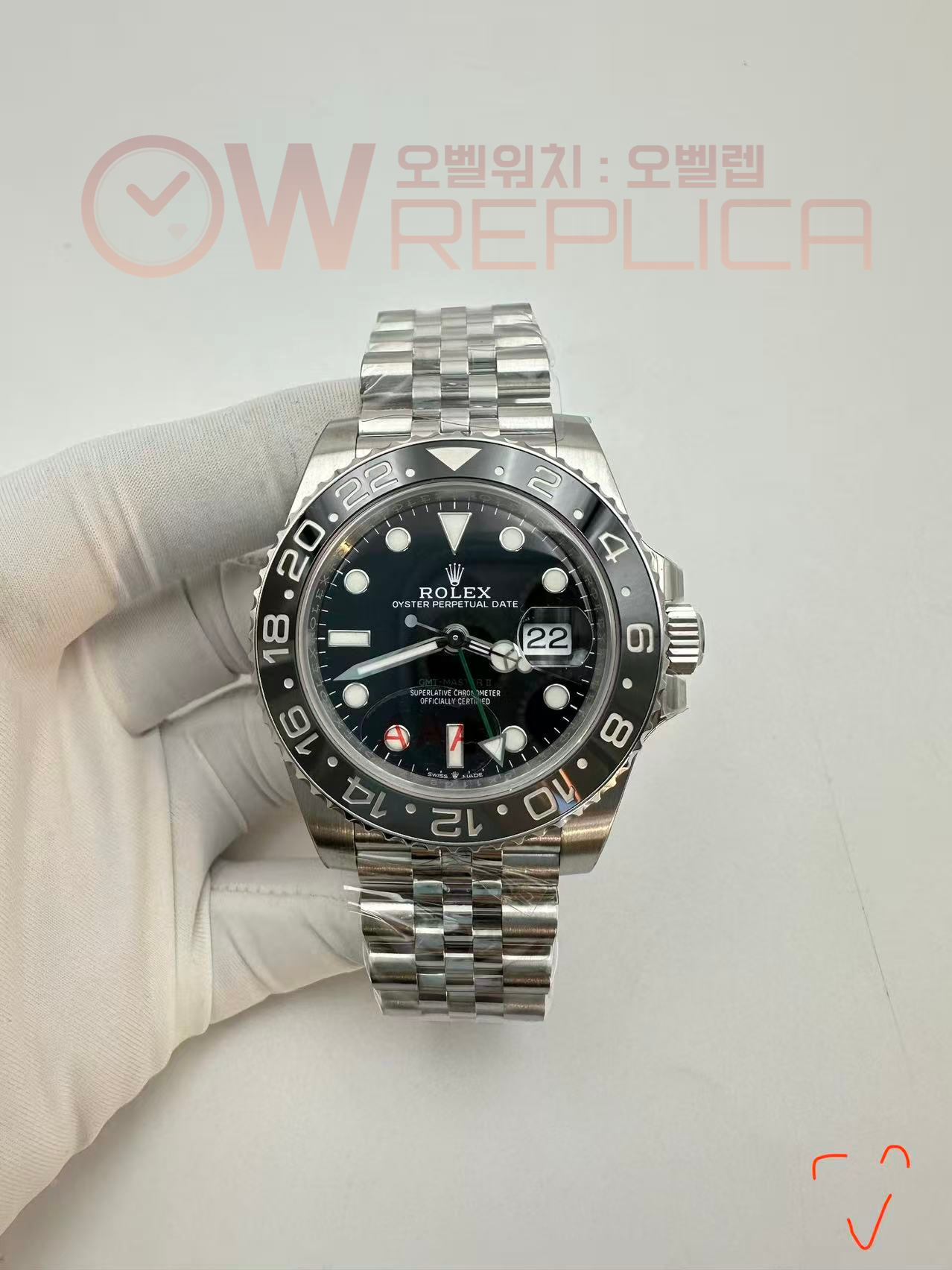 (당발) VSF V3 롤렉스 지엠티마스터2 블랙/그레이인서트 블랙다이얼 쥬빌레브레이슬릿