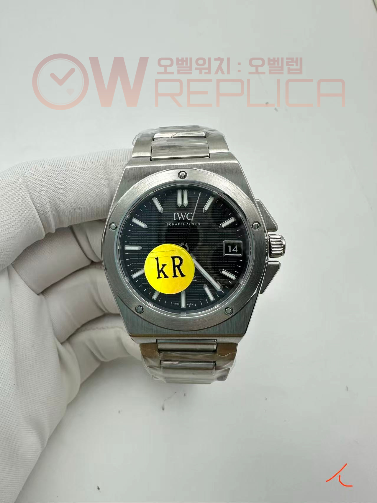 (#국내# 당발) KRF IWC 인제니어 35미리 블랙다이얼 스틸브레이슬릿
