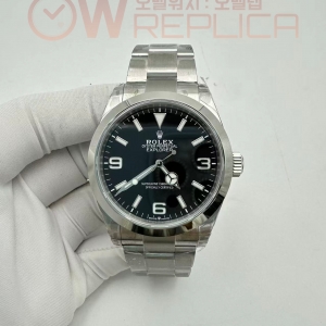 (#국내# 당발) VSF 롤렉스 익스플로러40 블랙다이얼 스틸브레이슬릿