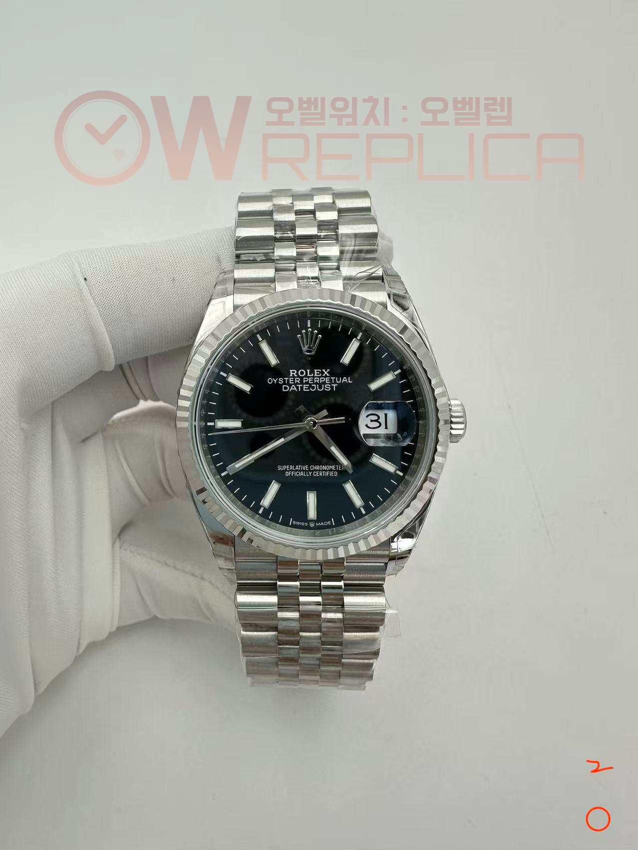 (#국내# 당발) VSF 롤렉스 데이저스트36 블랙다이얼 스틸브레이슬릿