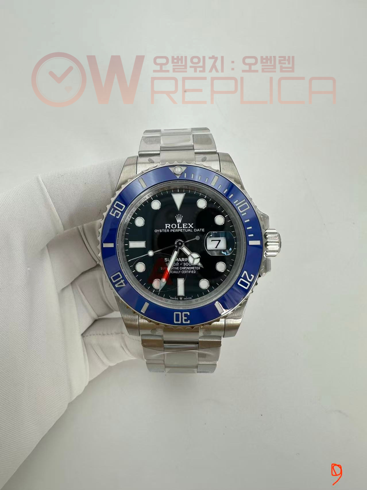 (#국내# 당발) VSF 롤렉스 신형서브마리너 블루인서트 블랙다이얼 스틸브레이슬릿 Asian 2824 무브먼트