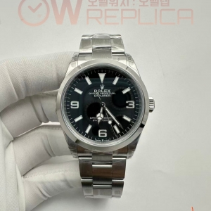 (#국내# 당발) VSF 롤렉스 익스플로러36 블랙다이얼 스틸브레이슬릿