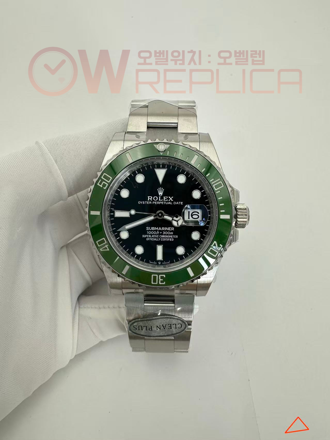 (#국내# 당발) 클린플러스공장 롤렉스 신형 서브마리너 MK2그린인서트 블랙다이얼 스틸브레이슬릿 스벅