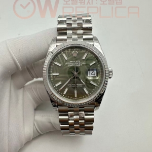 (#국내# 당발) VSF V1 롤렉스 데이저스트36 그린리프다이얼 쥬빌레브레이슬릿 데젓36