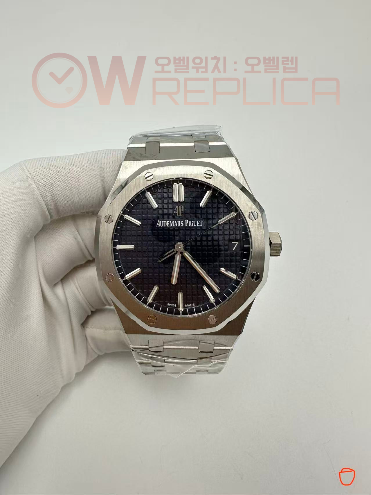 (#국내# 당발) VSF 오데마피게 로얄오크 15500 블루다이얼 스틸브레이슬릿