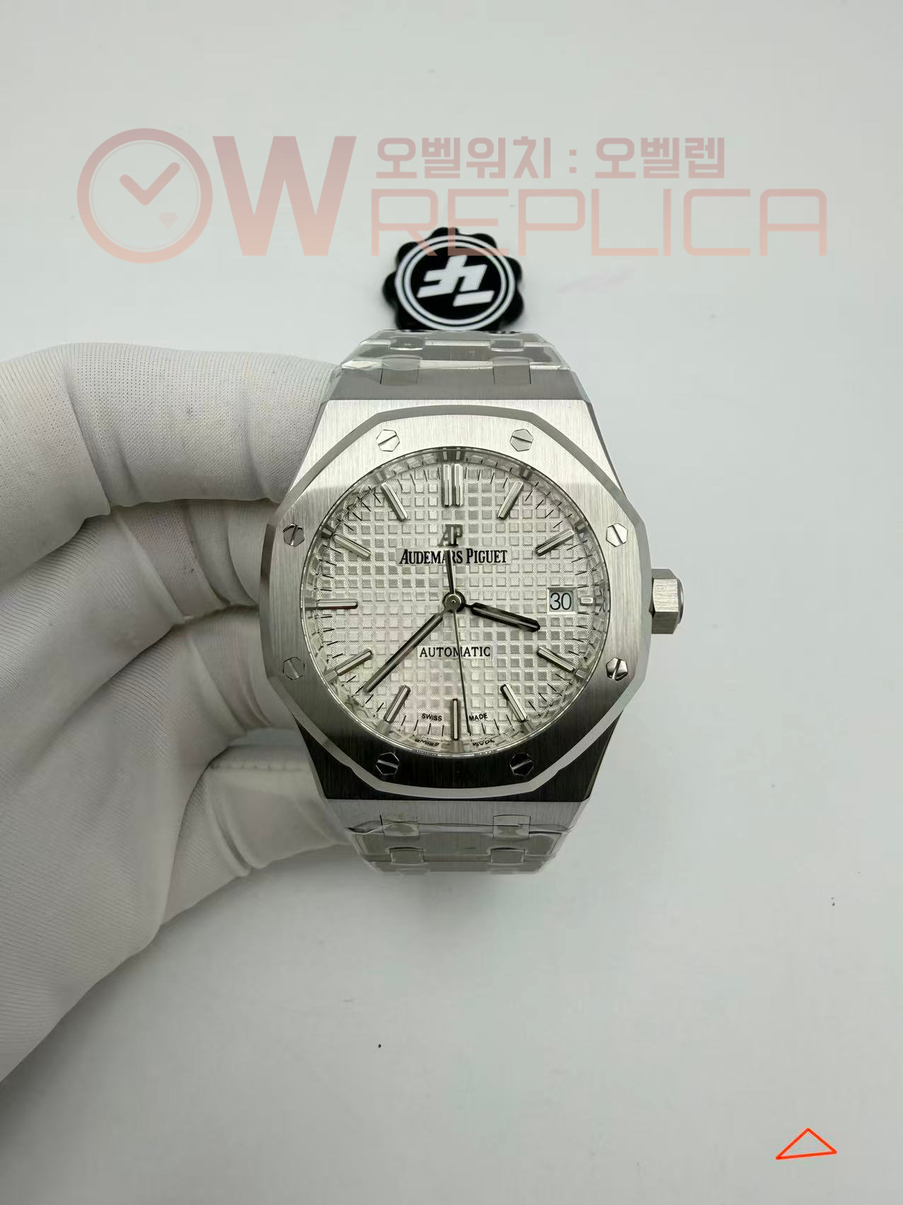 (#국내# 당발) ZF 오데마피게 로얄오크 15450 화이트다이얼 스틸브레이슬릿