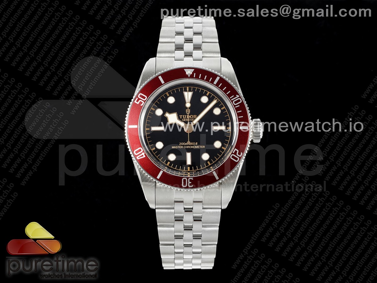 ZF 튜더 헤리티지 블랙베이 41미리 레드베젤 블랙다이얼 쥬빌레스틸브레이슬릿 Heritage Black Bay Red Bezel ZF 1:1 Best Edition on SS Jubilee Bracelet A2824