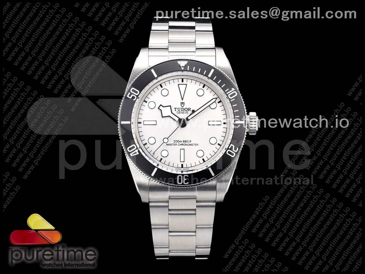 ZF 튜더 헤리티지 블랙베이43 실버다이얼 쥬빌레브레이슬릿 Heritage Black Bay 43mm SS ZF 1:1 Best Edition Silver Dial on SS Bracelet A2824