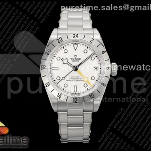 ZF 튜더 블랙베이 프로 지엠티 화이트다이얼 스틸브레이슬릿  Black Bay Pro GMT SS ZF 1:1 Best Edition White Dial on SS Bracelet VR3186