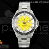 TF 브라이틀링 슈퍼오션 44미리 블랙베젤 옐로다이얼 스틸브레이슬릿  SuperOcean Automatic 44 SS Black Bezel TF 1:1 Best Edition Yellow Dial on SS Bracelet A2824